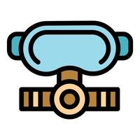 Diving mask and snorkel ensuring safe underwater exploration vector