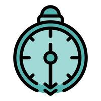 Stopwatch icon showing countdown starting or time passing vector