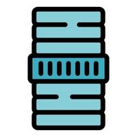 Database storing big data with modern technology vector