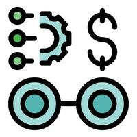Workflow automation generating money and improving business processes vector