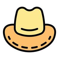 Panama hat showing summer vibes and fashion style vector