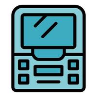 Portable gaming console illustrating entertainment and nostalgia vector