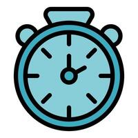 Stopwatch showing time passing, measuring performance and speed vector