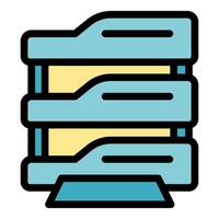 Triple bunk bed representing hostel or shared accommodation vector