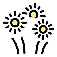 Three dandelions with seeds blowing in the wind symbolizing nature and growth vector