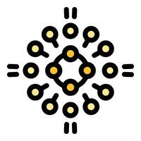 Decentralized network expanding with new connections forming vector