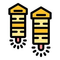 Smart farming technology automating beehive temperature control vector