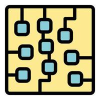 Intricate network of circuits and components powering advanced technological devices vector