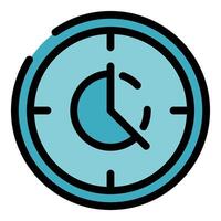 Clock showing time passing and time management concept vector