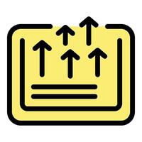 Evaporation icon representing liquid transforming into gas through heat vector
