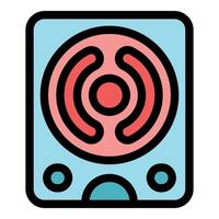 Wireless speaker broadcasting music with high quality sound vector