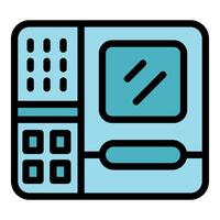 Retro handheld gaming console bringing nostalgia and entertainment vector