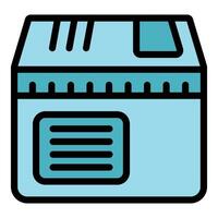 Retro floppy disk preserving digital data from the past vector