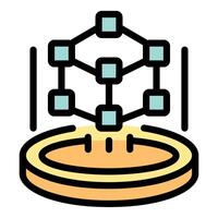 Digital platform shows growing network and business expansion potential vector