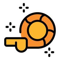 Measuring tape showing length, measurement tool icon vector