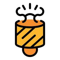 Firecracker exploding with smoke coming out vector