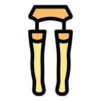 Compression stockings improving blood circulation in legs vector