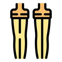 Compression stocking reducing varicose veins symptoms vector