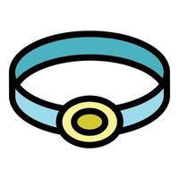 Headlamp providing illumination in dark environments for outdoor activities vector