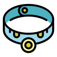 Smart pet collar with gps tracking device for animal safety vector