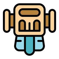 Retro rocket launching, exploring space with vintage spaceship design vector