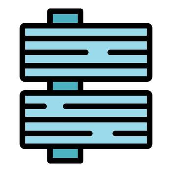 Wood panel cladding creating a textured wall covering vector