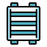 Server rack icon representing data center and network infrastructure vector