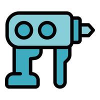 Electric drill for construction and diy projects symbolizing power tools vector