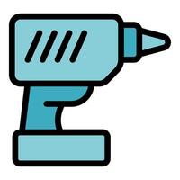 Cordless drill for diy and construction projects vector