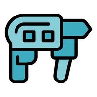 Electric drill for construction and diy projects, power tool icon vector