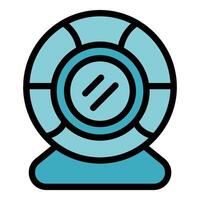 Modern web camera streaming live content vector