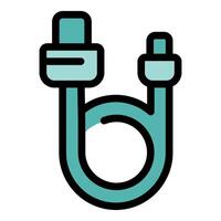 Usb cable connecting and transferring data with modern technology vector