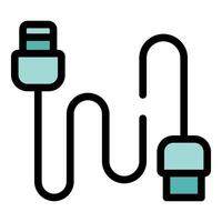 Usb cable connecting and transferring data with modern technology vector