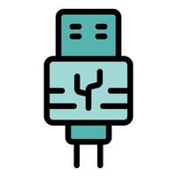 Usb type c to usb adapter connecting technology devices conveniently vector