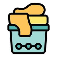 Honey dripping from wooden dipper into jar with label and filling it up vector