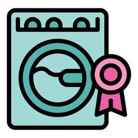 Washing machine showing best quality and high efficiency appliance vector