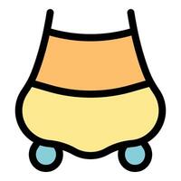 Futuristic rolling bag or container moving smoothly on wheels vector