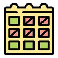 Calendar showing days and weeks passing by, time management concept vector