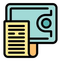 Credit card and receipt representing online banking and secure transactions vector