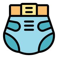 Baby diaper ensuring comfort and protection for little ones vector