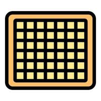 Delicious waffle representing breakfast, food, and culinary delights vector