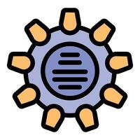 Nanorobot performing complex nanotechnological operations vector