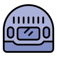 Vintage radio playing music with antenna and buttons vector