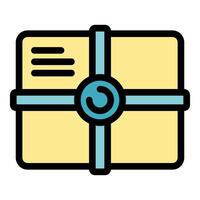 Secure package being delivered with tracking feature ensuring safe arrival vector