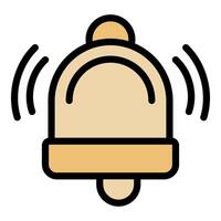 Ringing bell icon symbolizing notification or alert vector