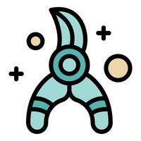 Gardening secateurs icon representing cutting and pruning activities vector