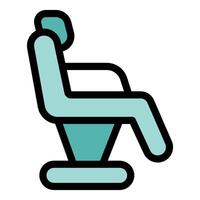 Comfortable airplane seat for passenger during flight vector