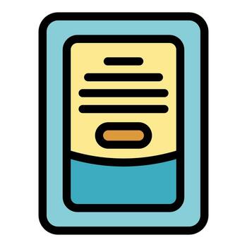 intercomunicador dispositivo mostrando información y presentando un prominente botón vector