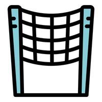 Simple volleyball net illustration, ready for a beach volleyball match vector