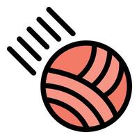 Pink ball moving fast with motion lines representing speed and velocity vector